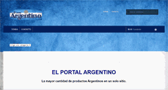 Desktop Screenshot of elportalargentino.com